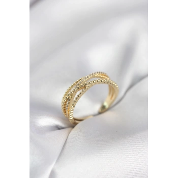 Gold Renk Sarmal Model Kadın Yüzük 5886