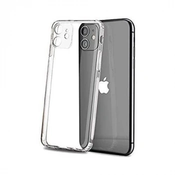 GOR İPhone 12 Pro 6.1 inch Kılıf Kamera Korumalı Şeffaf Silikon Kılıf-(5775)