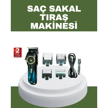 Güçlü Motorlu Paslanmaz Çelik Bıçaklı Saç Kesim Makinesi