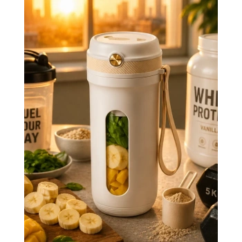 Günlük Kullanıma Uygun Şarjlı Mini Blender Buz Kırabilen Taşınabilir Mikser