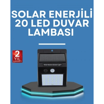 Hareket Algılamalı Solar LED Güvenlik Lambası
