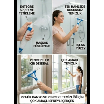 HBNET Pratik Sprey Mekanizmalı Cam Sileceği