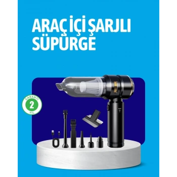 HEPA Filtreli Sessiz Çalışan Kablosuz Şarjlı Mini Süpürge