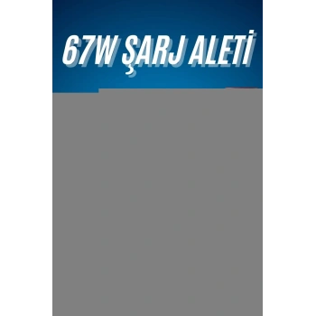 Hızlı Şarj Aleti Adaptörü Kablo Seti 67W Uzun Ömürlü Beyaz