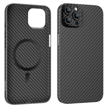 Hoco iPhone 14 Plus 6.7 Kılıf Manyetik Magsafeli Kamera Korumalı Telefon Kılıfı-(5775)