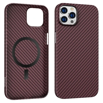 Hoco iPhone 14 Pro 6.1 Kılıf Manyetik Magsafeli Darbe Emici Telefon Kılıfı-(5775)