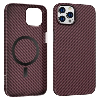 Hoco iPhone 14 Pro Max 6.7 Kılıf Manyetik Magsafeli Darbe Emici Telefon Kılıfı-(5775)