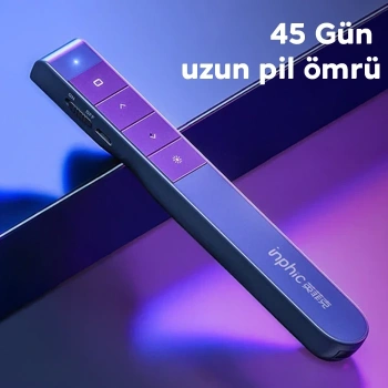 İNPHİC PL1 Projeksiyon Multimedya Sunum Şarjlı Kırmızı Lazerli Uzaktan Kumanda-(5775)