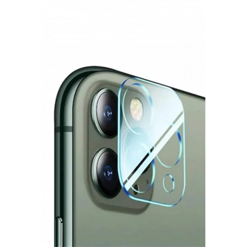 iPhone 12 6.1 Full Tempered Kamera Koruyucu Kırılmaz Cam-(5775)