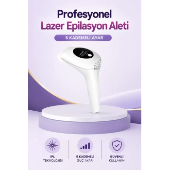 IPL Lazer Epilasyon Aleti 5 Kademeli Güç Ayarlı