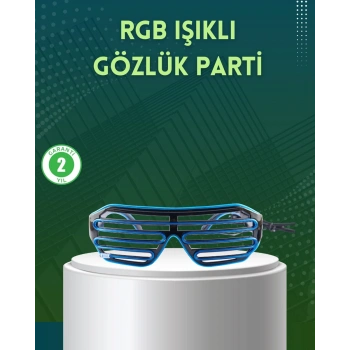 Işıklı LED Gözlük Parti Konser ve Etkinlik Aksesuarı