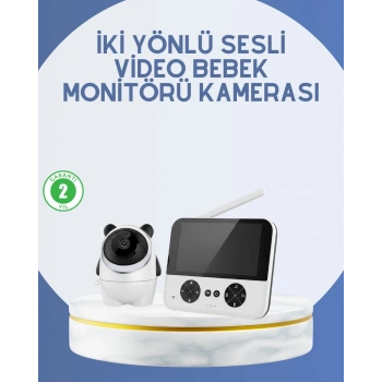 Kablosuz Bebek Monitörü 720P Görüntü ve Geniş Ekran