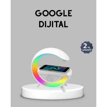Kablosuz Şarjlı Bluetooth Hoparlör ve Gece Lambası – NFC FM Radyo RGB Işık