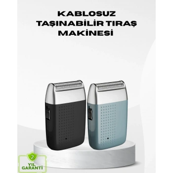 Kablosuz Şarjlı Sakal Tıraş Makinesi – Kuru Kullanım Uzun Pil Ömrü