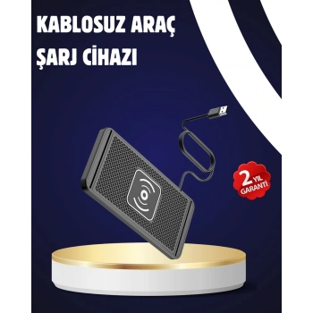 Kaymaz Manyetik Kablosuz Şarj Pedi – Araç Ofis ve Ev Kullanımına Uygun