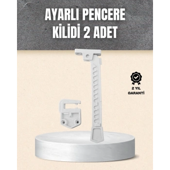 Kolay Montajlı Pencere Açılma Sınırlayıcı 2’li Set