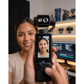 Kompakt 4K Vlog Kamera 2.0 IPS Ekran Otomatik Odaklama ve Stereo Ses Kayıtlı