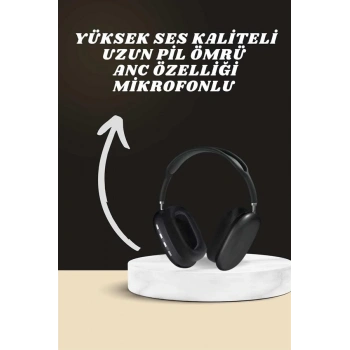 Kulak Üstü Kulaklık Pro9 ve Yeni Nesil Akıllı Saat Android ve İOS Uyumlu ANC Özelliği