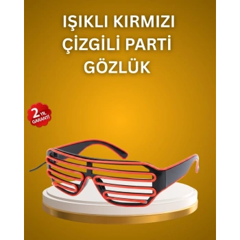 Kutlama ve Etkinliklere Özel LED Işıklı Gözlük
