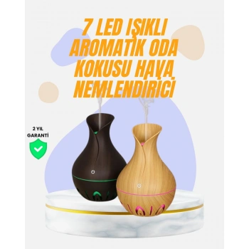 Led Işıklı Ultrasonik Oda Nemlendirici ve Uçucu Yağ Difüzörü