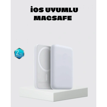 MagSafe 15W Kablosuz Hızlı Şarj Lightning Girişli Taşınabilir Batarya