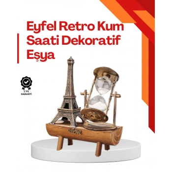 Masa Üstü Ahşap Kum Saati – Dekoratif Dayanıklı ve Şık