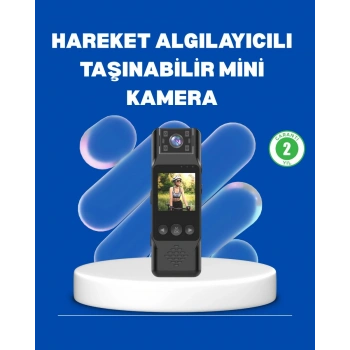 Mini Kamera 1080P Full HD Döner Lens Taşınabilir