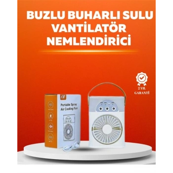 Mini USB Klima Fan | 3 Kademeli Spreyli Hava Soğutucu Taşınabilir