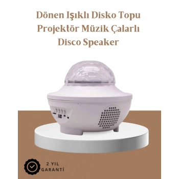 Müzik Ritimli Işık Değişimi & Dönen Dalga Efekti – Galaxy Projektör