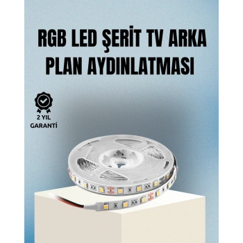 Müzikle Senkronize LED Şerit TV Aydınlatma