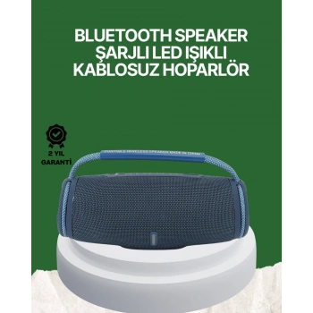 Net Stereo Ses Sunan IPX5 Su Geçirmez Bluetooth Hoparlör