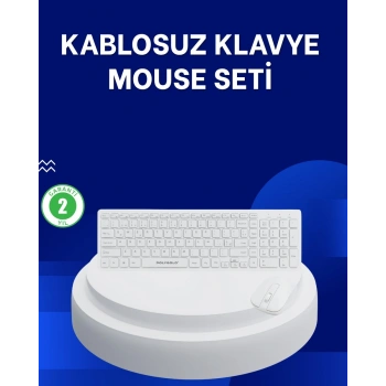 Ofis ve Ev Kullanımı İçin Kablosuz Klavye Fare Seti - Ergonomik ve Pratik