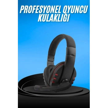 Oyuncu Kulaklığı Kulak Üstü Kablolu Gaming Kulaklık Mikrofonlu ANC Özelliği