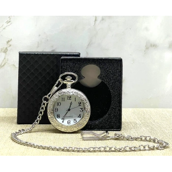 Özel Kutulu Gümüş Köstekli Saat