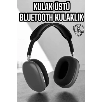 P9 Plus Kulaklık Siyah Bluetooth Bağlantılı Kulak Üstü Kablosuz ANC Özelliği