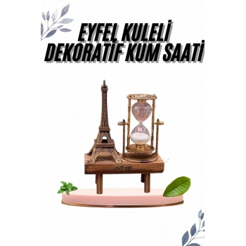 Paris Eyfel Kulesi Hediyelik Eyfel Retro Kum Saati Dekoratif Eşya