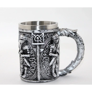 Paslanmaz Çelik Şövalye Kupa Bardak (Büyük Boy)