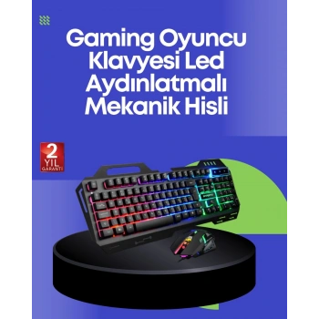 PG8018 LED Aydınlatmalı Mekanik Klavye Mouse – Oyunlarda Üstün Performans
