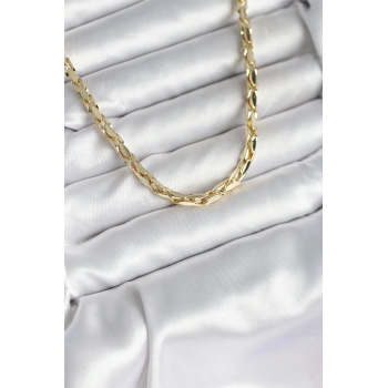 Pirinç Gold Renk 60 cm Zincir Kadın Kolye 5886