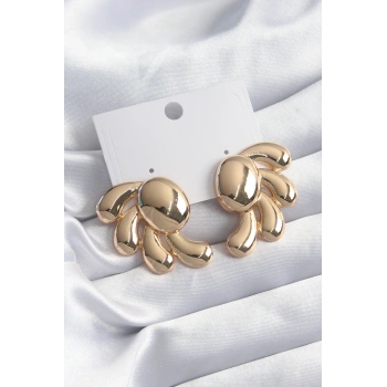Pirinç Gold Renk Kadın Küpe 5886