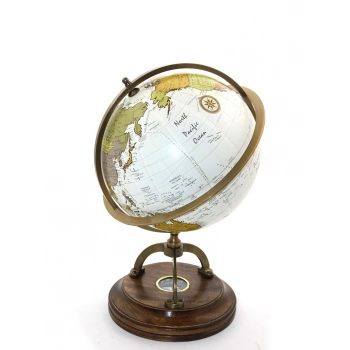 Pirinç Pusulalı Dünya Küre