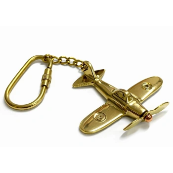 Pirinç Uçak Anahtarlık
