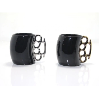 Porselen Muşta Tasarımlı Kupa Bardak