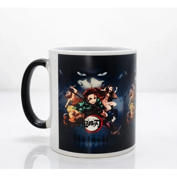 Porselen Renk Değiştiren Demon Slayer Kupa Bardak - Model 2