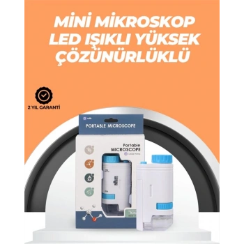 Portatif El Mikroskop – LED Işıklı Aynı Anda Net Odaklama