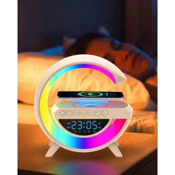 RGB Işıklı Kablosuz Hoparlör Bluetooth USB FM TF Kart Destekli