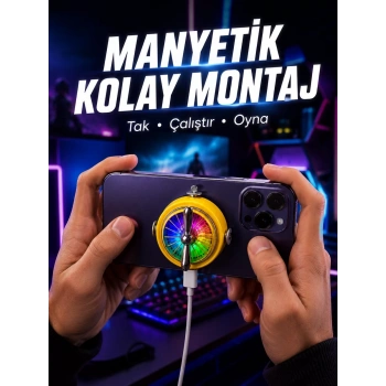 Şarj Edilebilir RGB Telefon Soğutucu Oyun Fanı