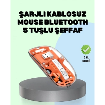 Şarjlı Ergonomik Fare – 1600 DPI Sessiz Tıklama Özellikli