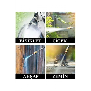 Şarjlı Oto Yıkama Bahçe Sulama Tabancası Makinesi Yüksek Basınçlı