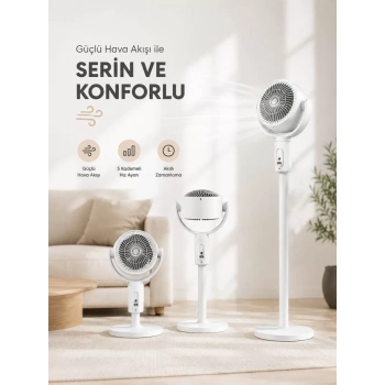 Sessiz Çalışma Özelliğiyle Rahat Kullanım Sunan Dikey Vantilatör